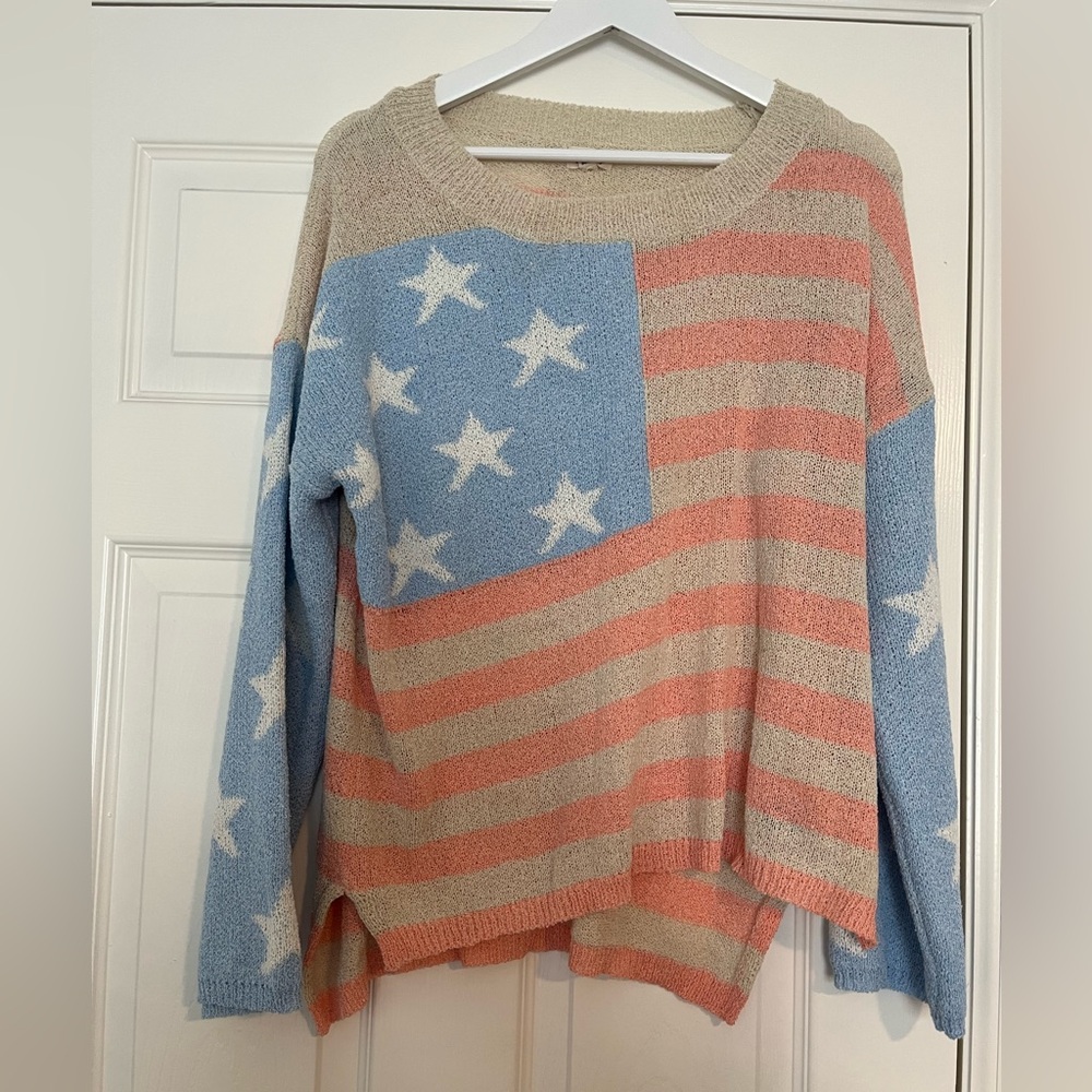 POL Star and Stripe Sweater